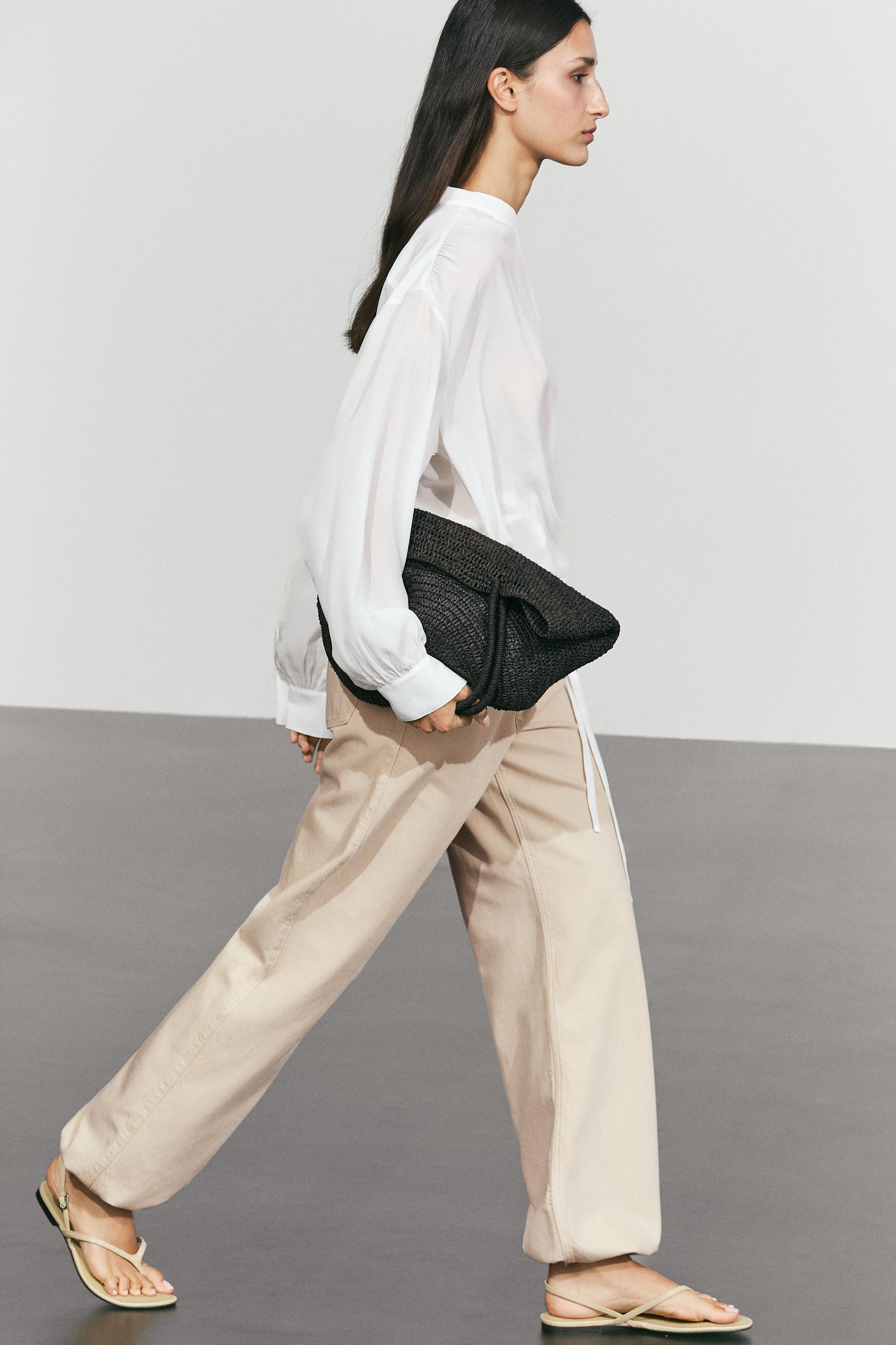 Flowing wrap blouse